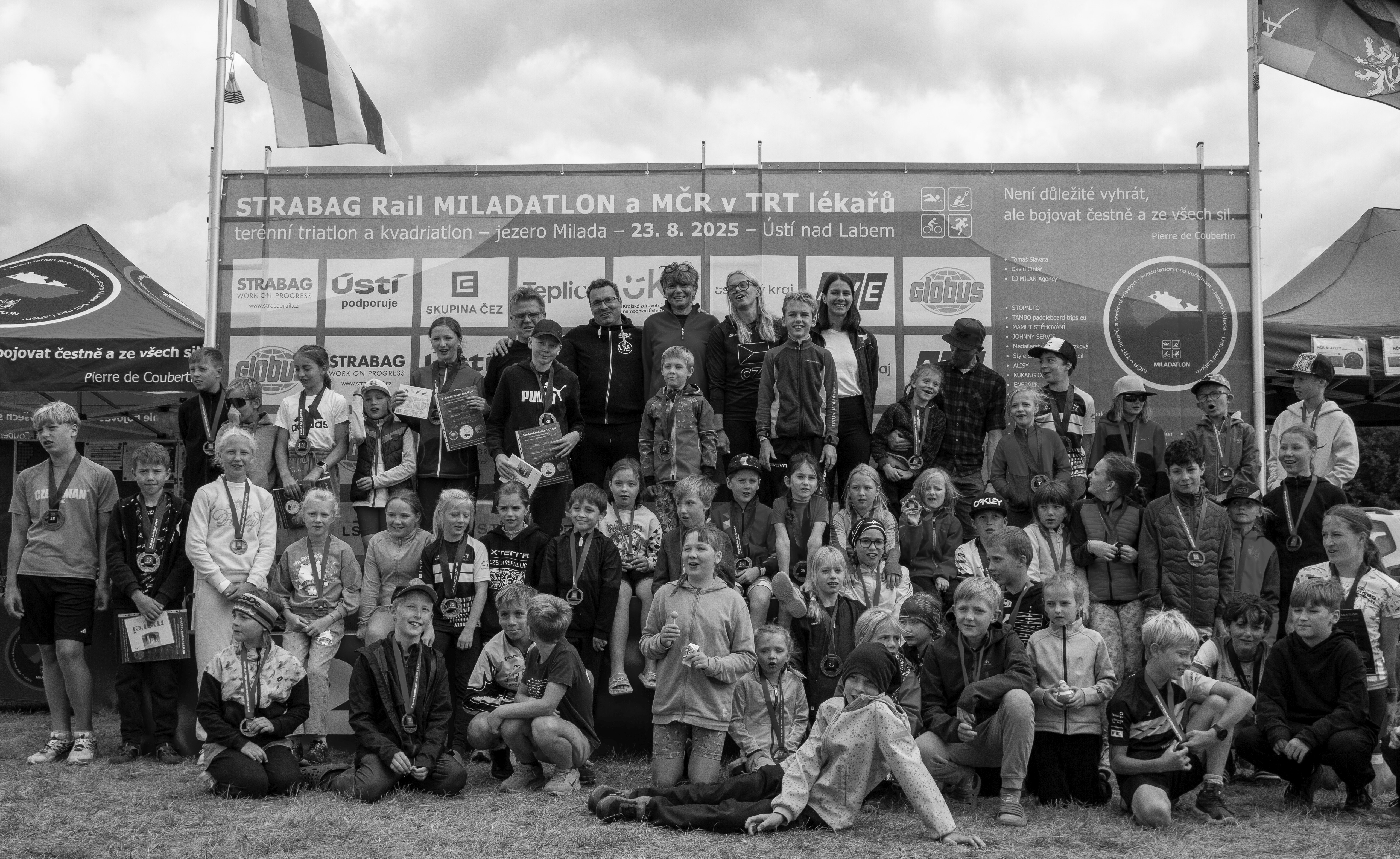 terénní triatlon a duatlon Miladatlon,jezero Milada,Ústí nad Labem